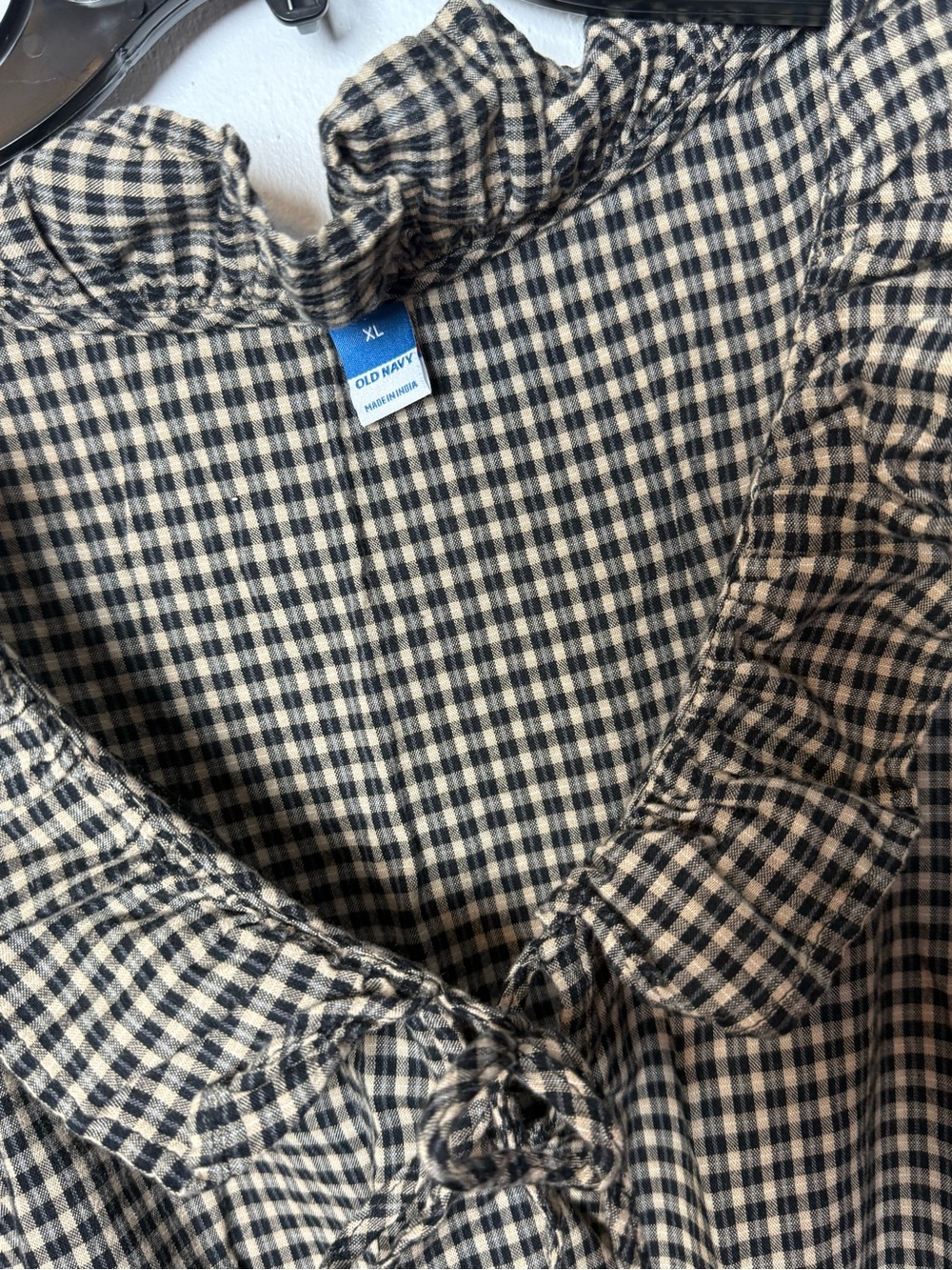Old Navy Brown and Black Checked Maxi Dress - Picture 4 of 4